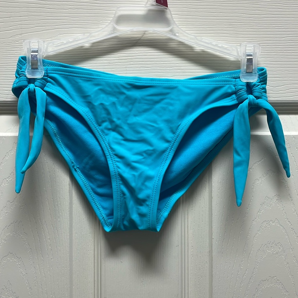 Blue bikini bottoms